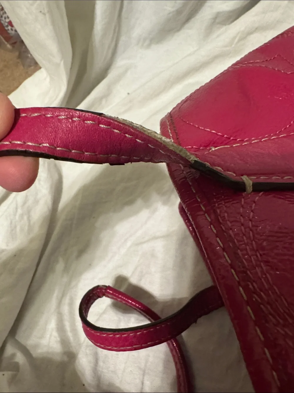 Coach Fuchsia Leather Signature Tote